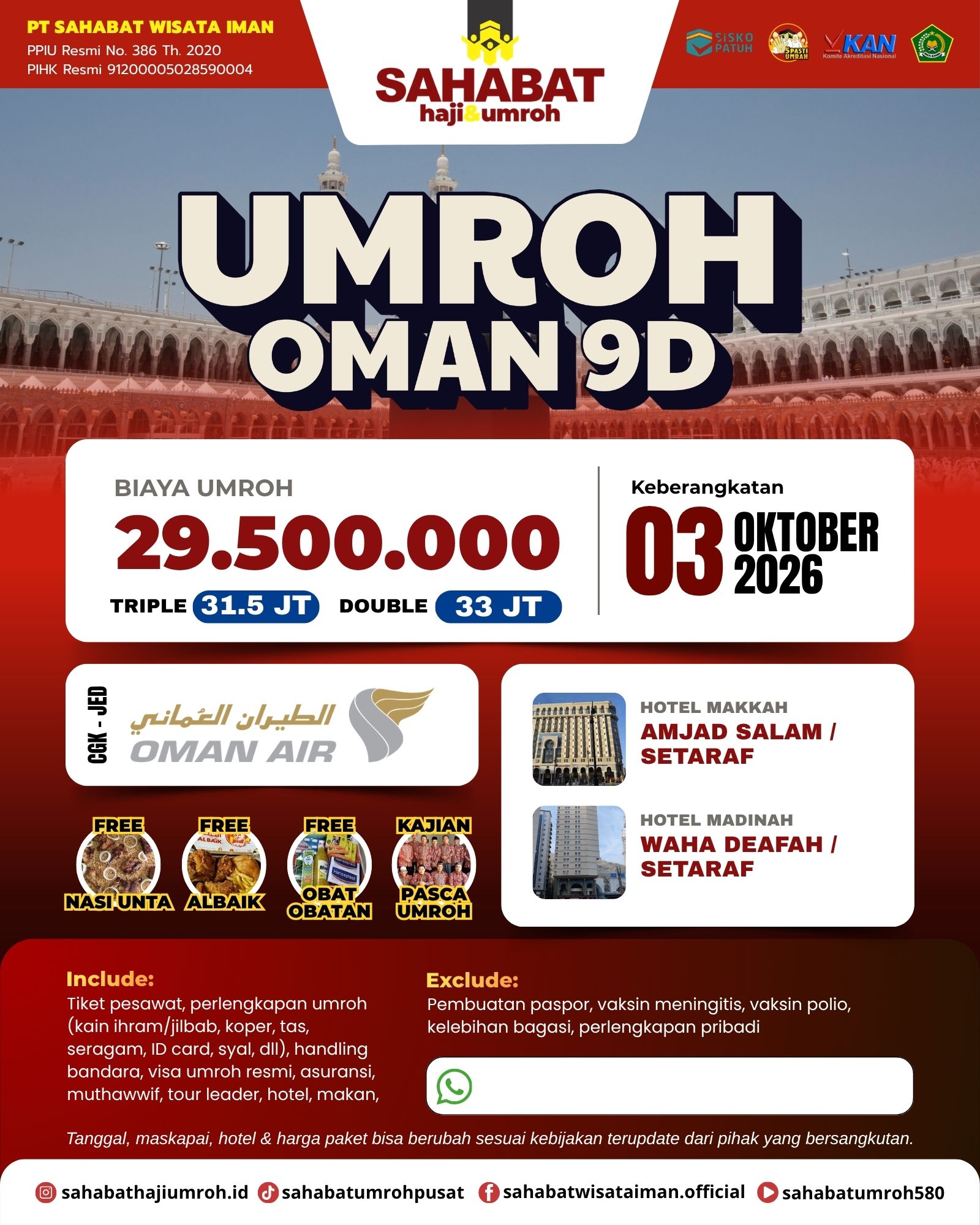UMROH OMAN 9D