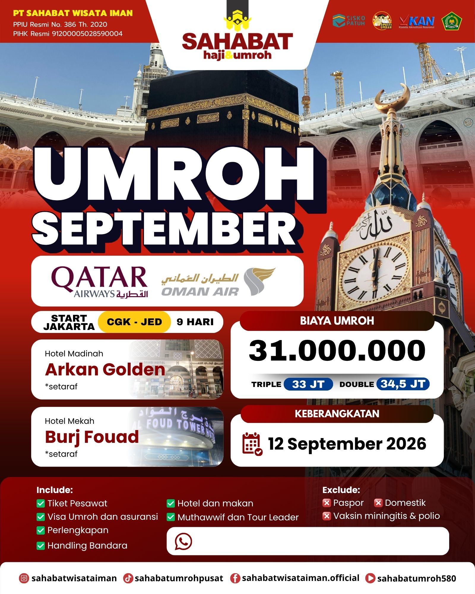 UMROH 12 SEPTEMBER