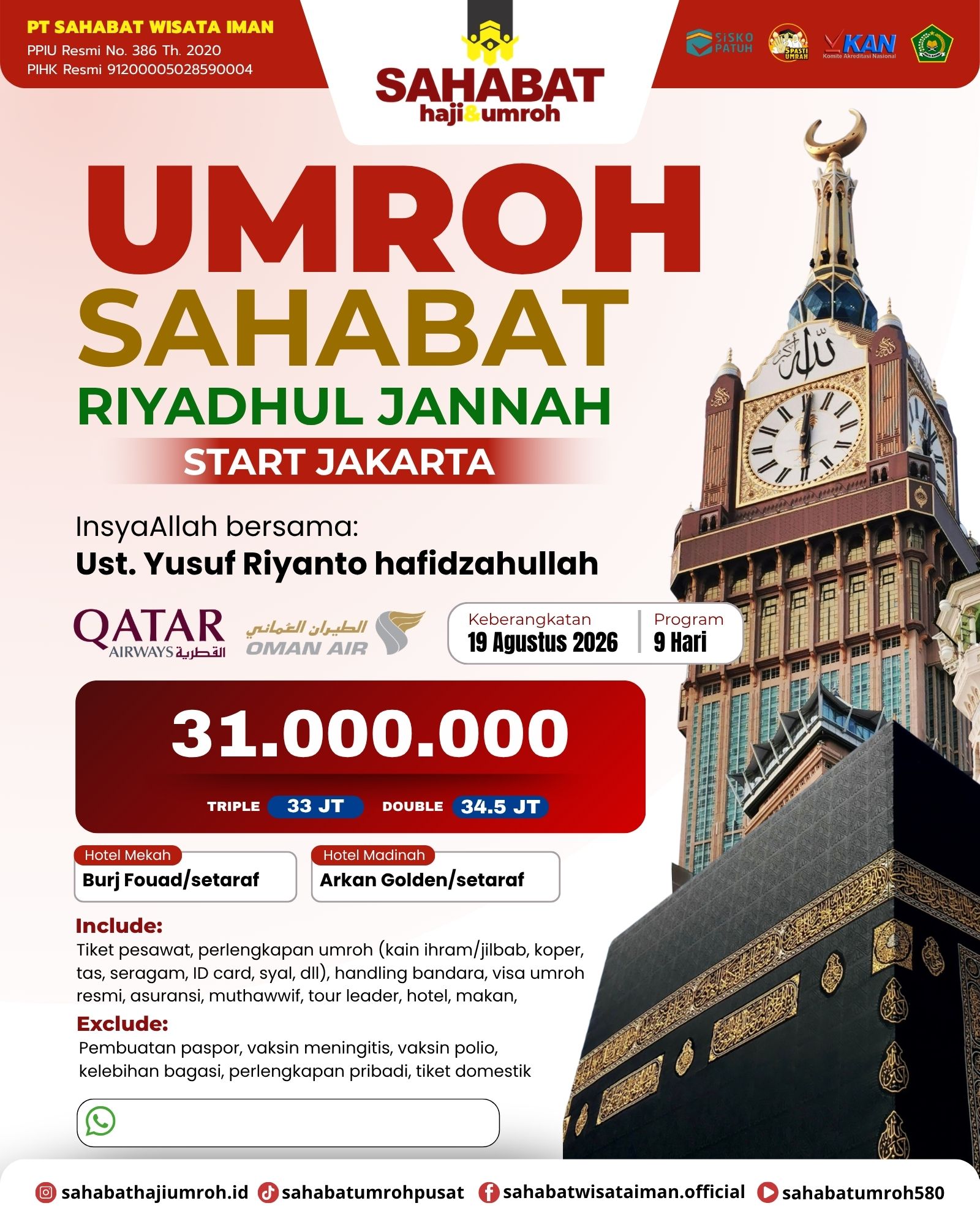 UMROH SAHABAT RIYADHUL JANNAH